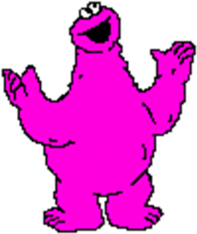 Pink Cookie Monster - Pink Cookie Monster (420x420)