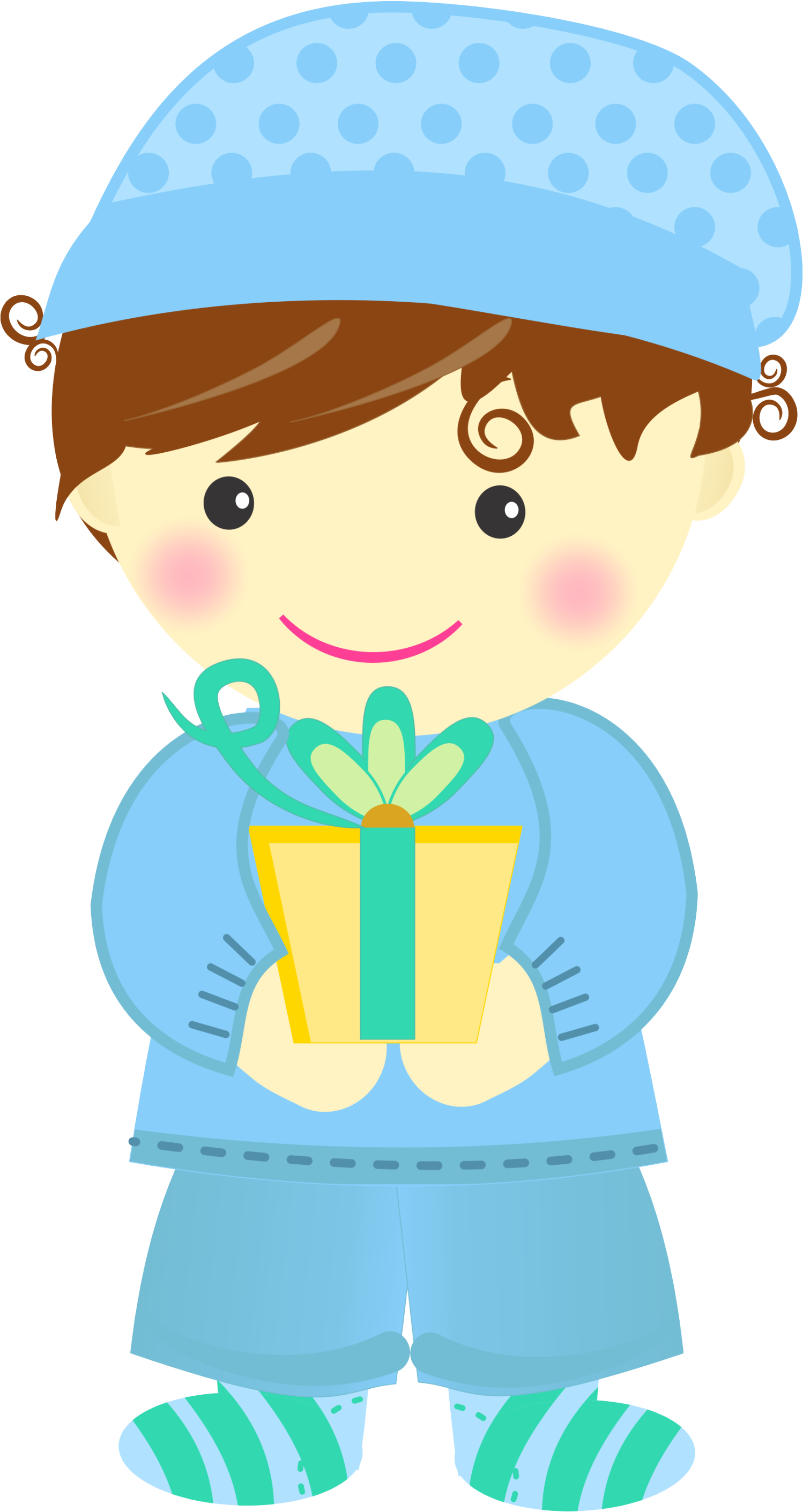Clipart Aniversário - Menina Minus (1498x2822)