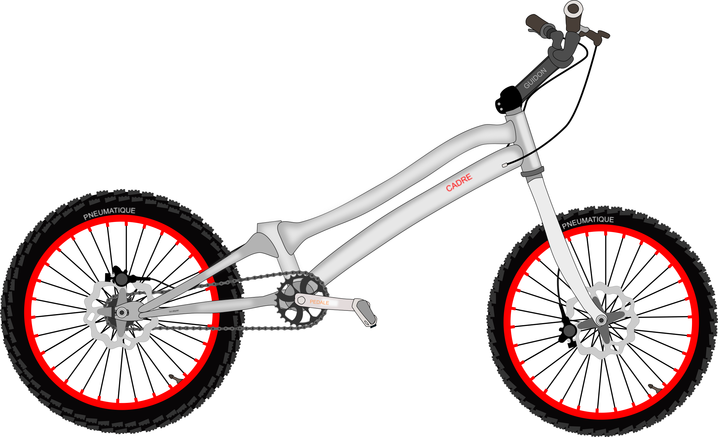Bike - Trial Bike Png (2400x1461)