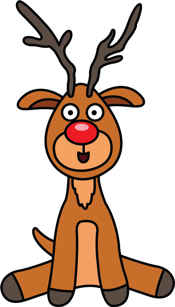 Cute Rudolph The Red Nose Raindreer Http - Easy To Draw Rudolph (720x1280)