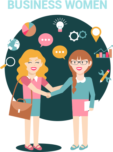 Cartoon Handshake Businessperson - Cartoon (500x500)