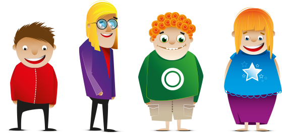 Selected Illustrations And Characters - Cartoon (600x392)