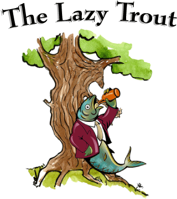 The Lazy Trout Logo - Tree Illustration (373x418)
