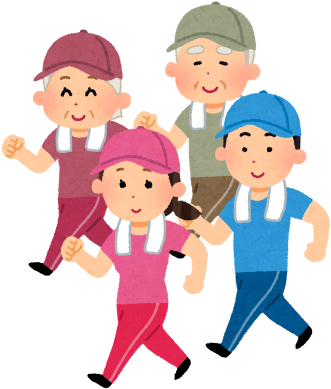 ウォーキング ジョギングを楽しむ人たち ウォーキング イラスト 3x400 Png Clipart Download