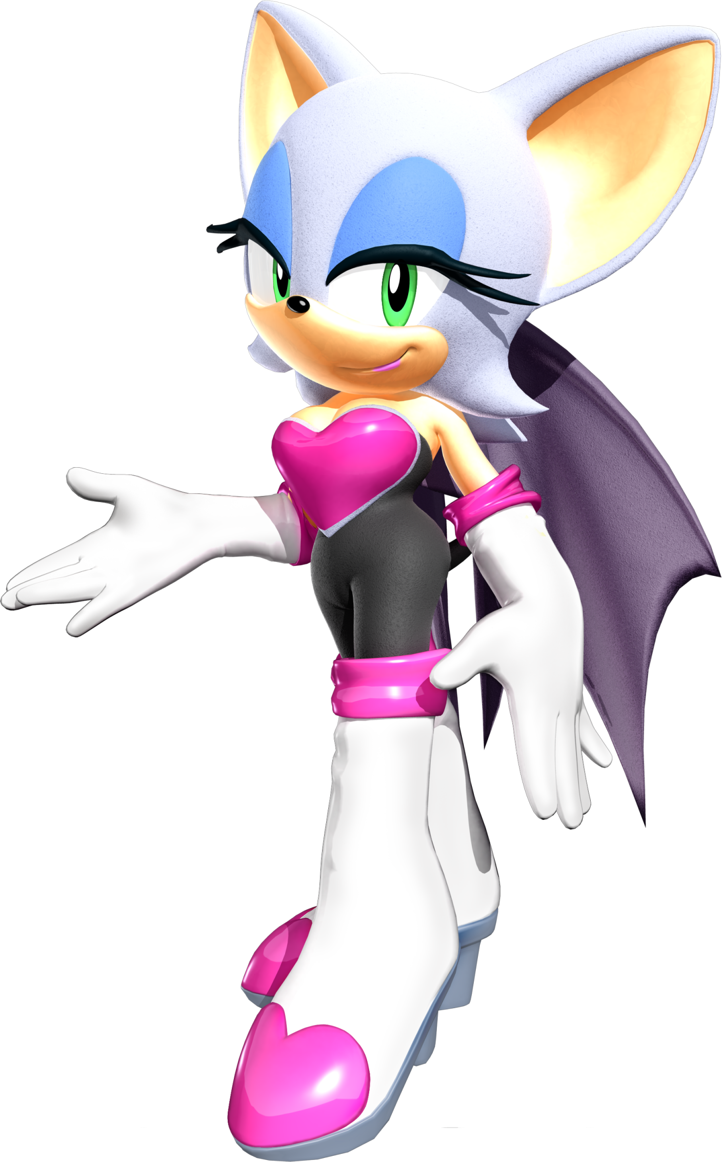 Rouge 7 - Sonic The Hedgehog 2005 Characters (1408x2266)