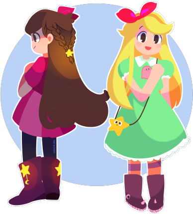 Star And Mabel - Star Mabel Art (500x460)