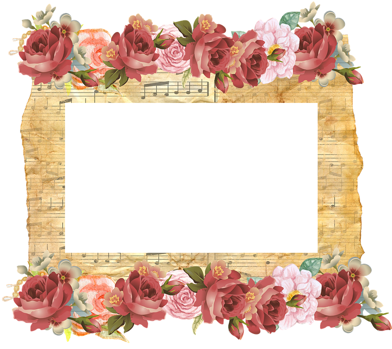 Frame, Background, Old, Parchment, Musical, Notes - Journal Password Logbook Notebook: Music Lover, Personal (807x720)