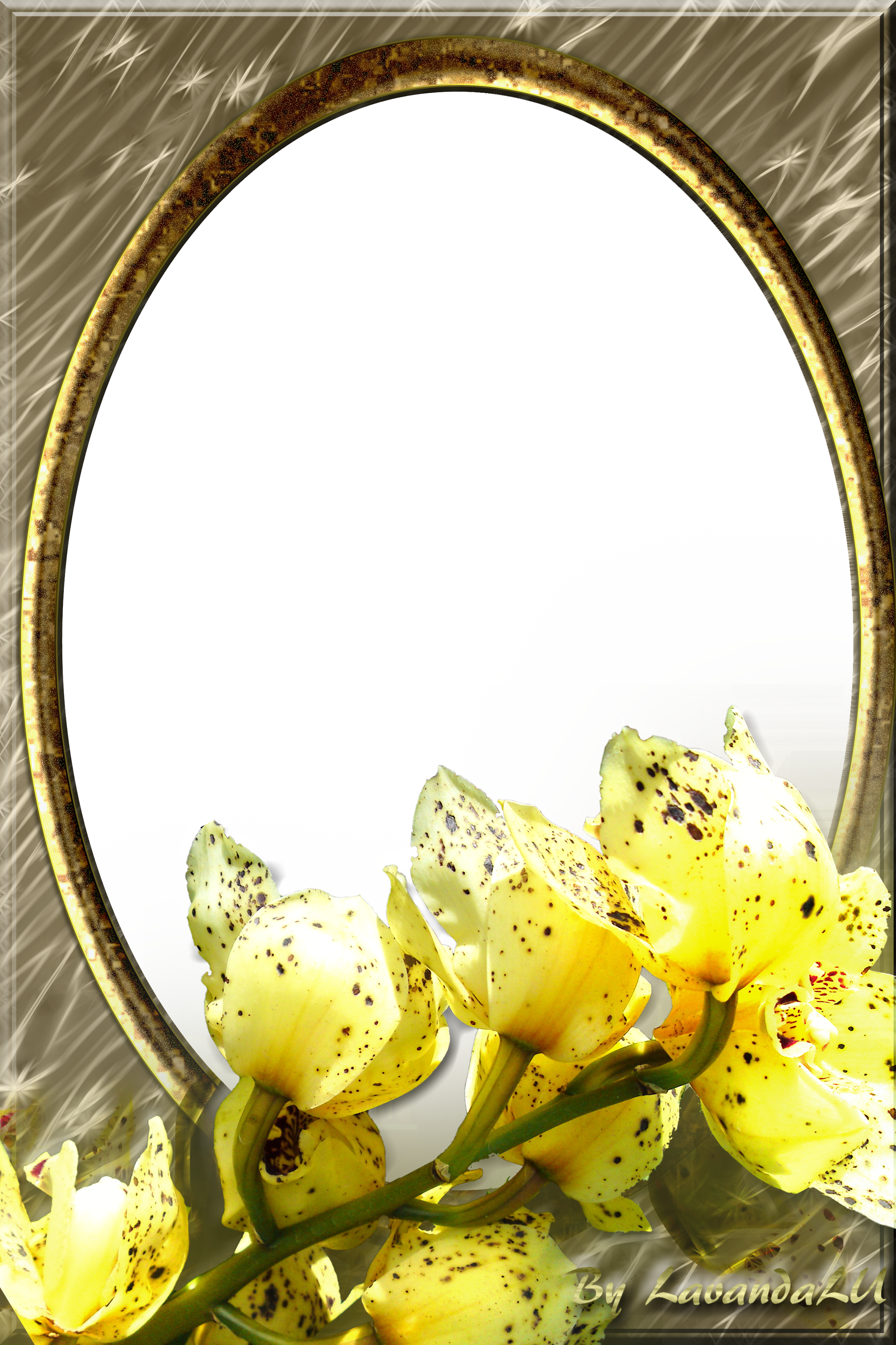 Cute Christmas Png Photo Frame With Christmas Ornaments - Yellow Transparent Frame Png (2362x3543)