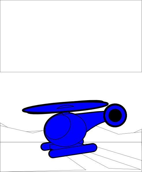 Blue Helicopter Clip Art At Clker - Blue Helicopter Clip Art At Clker (492x596)