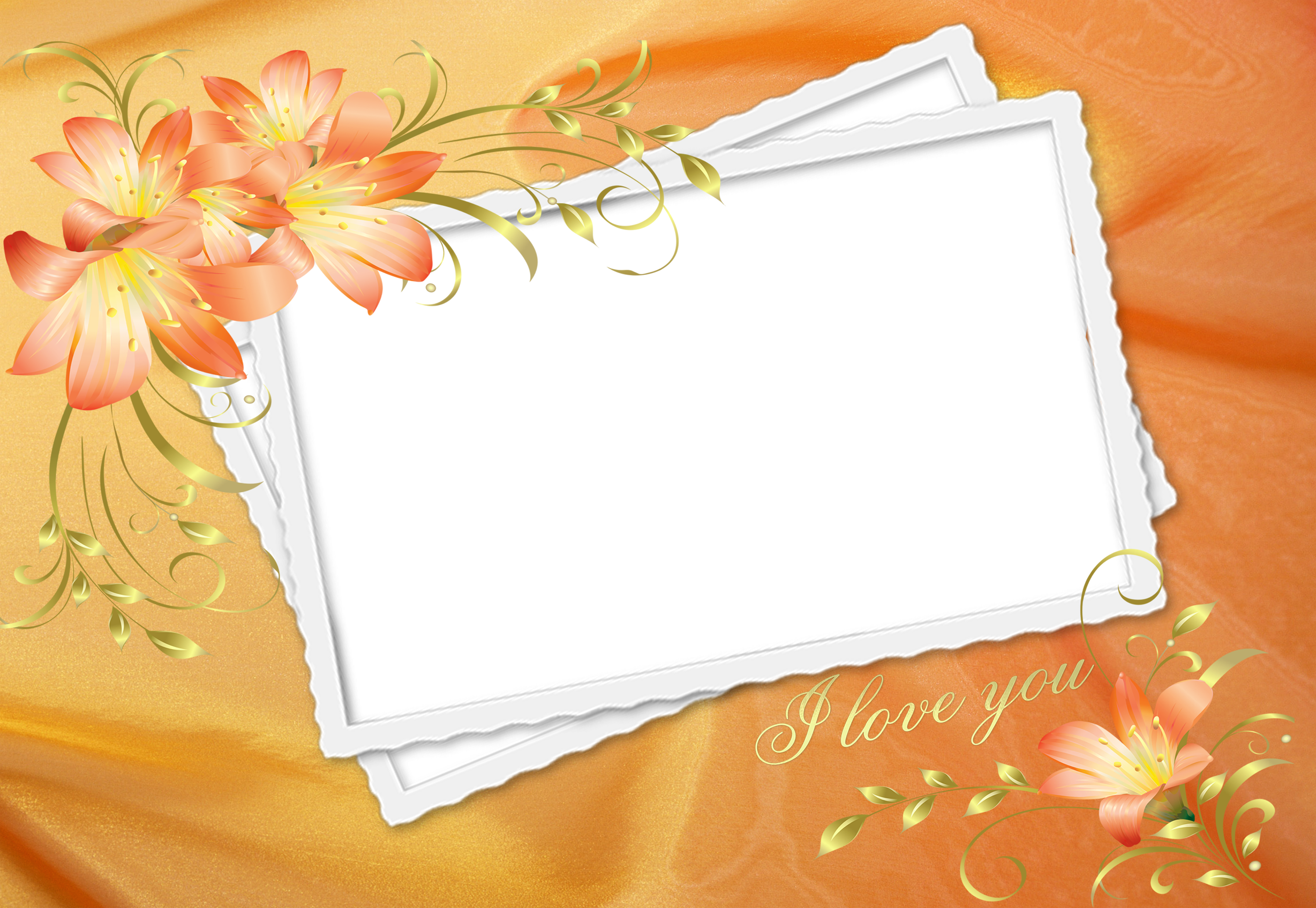 I Love You Frame Wallpapers High Quality - Love You Frame Png (3000x2070)