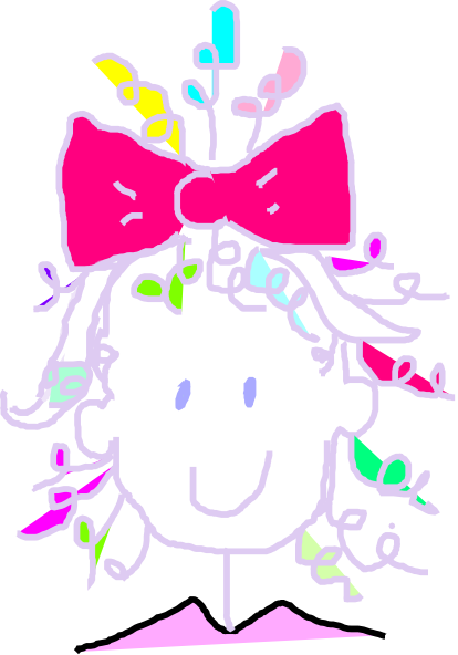 This Free Clip Arts Design Of Curls Girl Blank Background - This Free Clip Arts Design Of Curls Girl Blank Background (414x592)