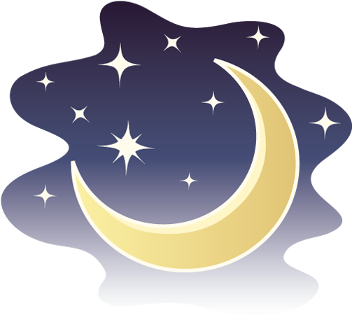 Moon And Stars Of Night Icons - Night (512x512)