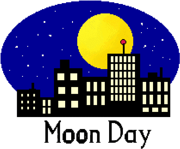 Moon Clip Art Of Moons And City Night Scenes Plus Day - Rhythm Poems Examples (640x533)