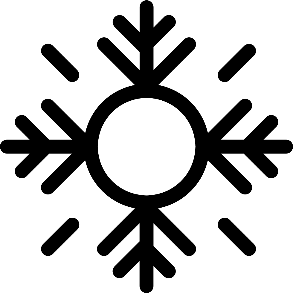 Snowflake Comments - Flocos De Neve Silhueta (980x981)