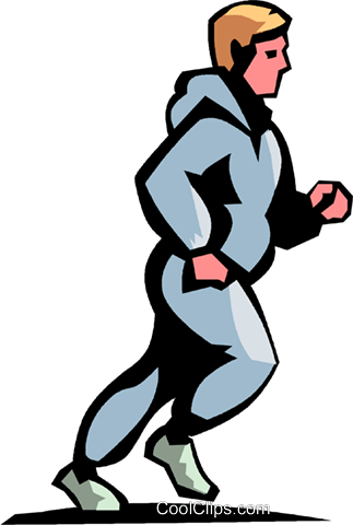 Man Jogging Royalty Free Vector Clip Art Illustration - Food (323x480)