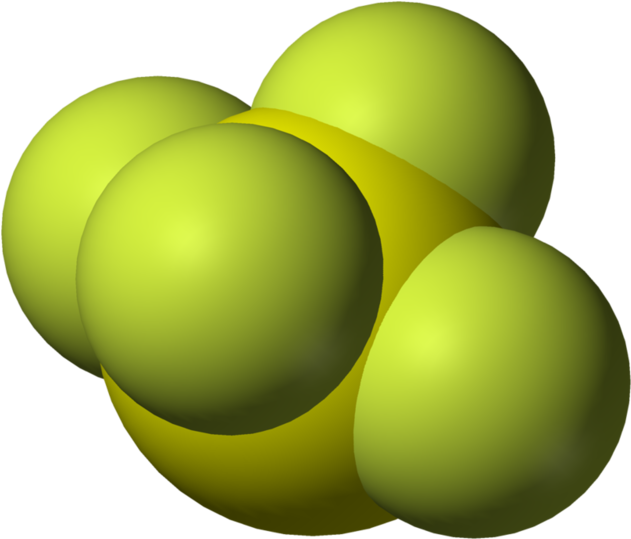 Colorless Gas - Sulfur Tetrafluoride (692x600)