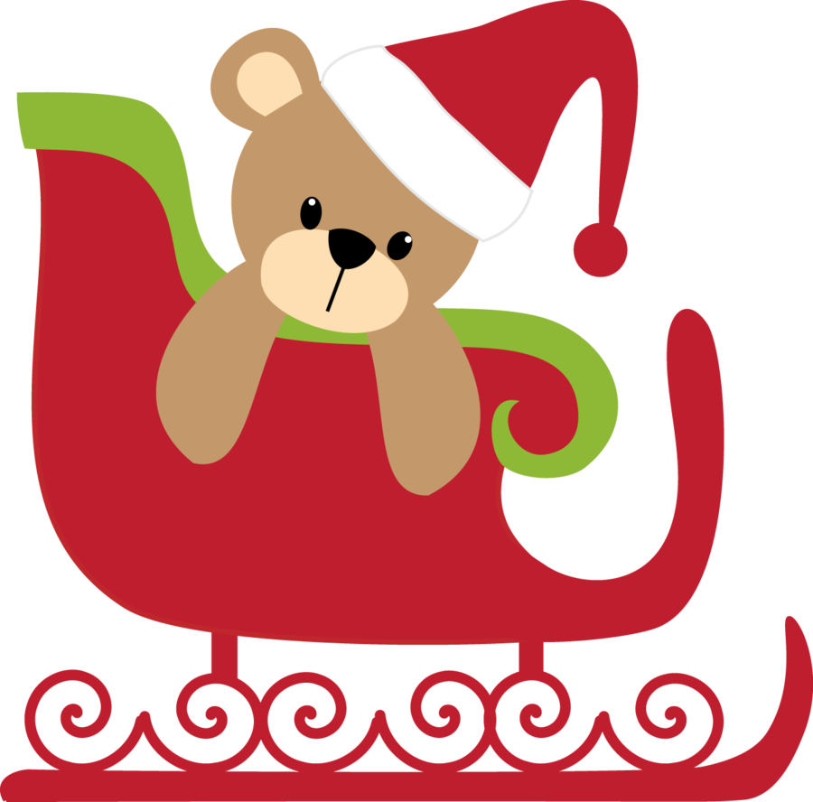 Chrismas Bear - Minus - Christmas Clip Art (900x888)