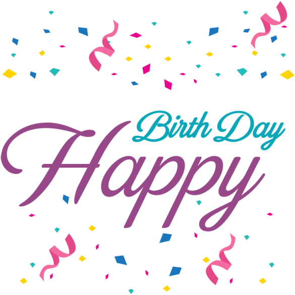 Happy Birthday Lettering, Happy, Birthday, Birth Png - Feliz Cumpleaños Letras Png (640x640)