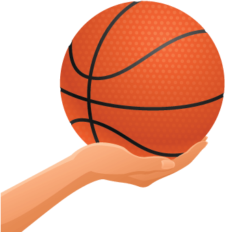 Hand - Hand Holding A Basketball (399x399)