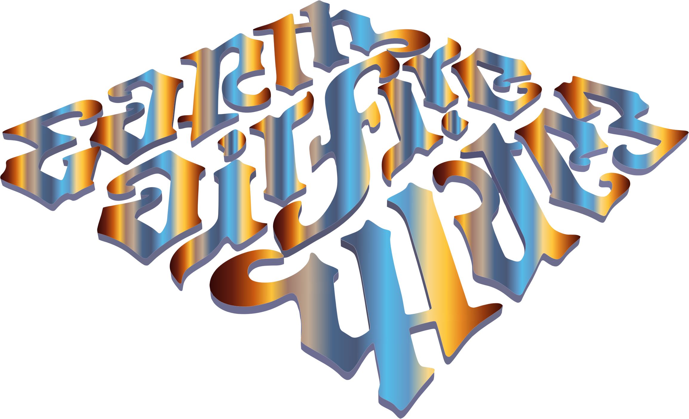 Air Fire Water Ambigram 2 No Background - Air (2307x1404)