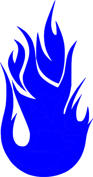 Fire Clip Art - Blue Fire Clip Art (312x591)