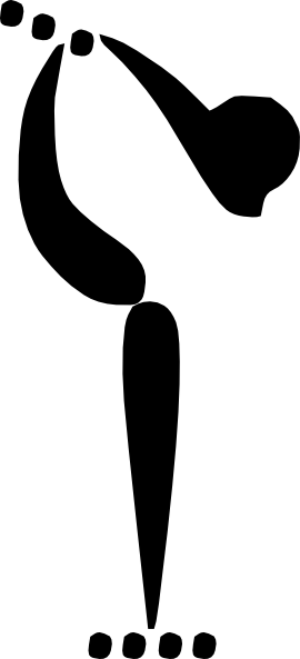 Roller Skating Clipart - Olympic Figure Skating Symbol (270x593)