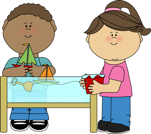 East Elementary School - Water Table Clipart (500x444)