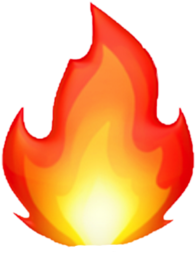 Fire Emoji Png (627x812)