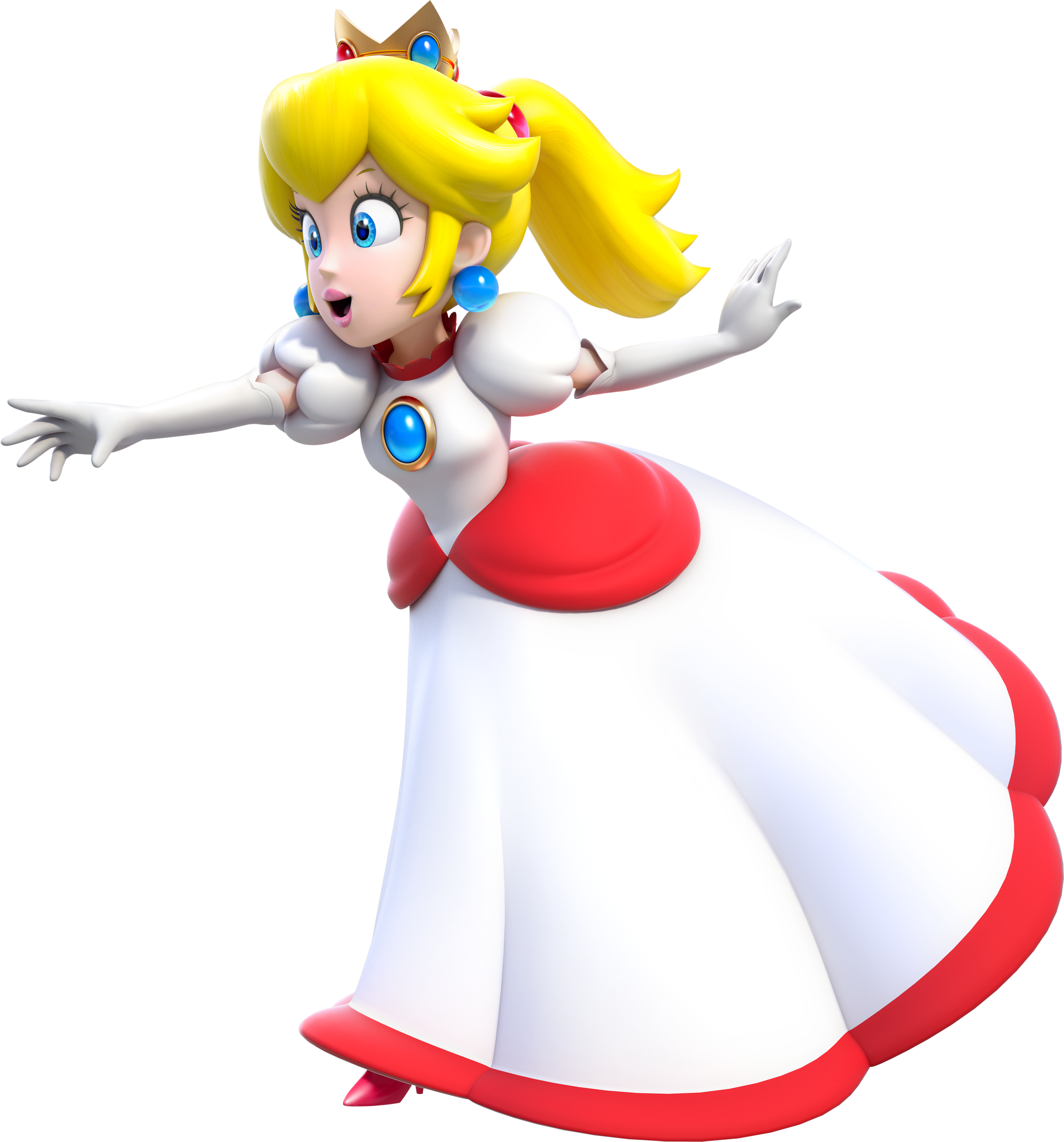 Princess Mario Cliparts - Super Mario Princess Peach (2414x2592)