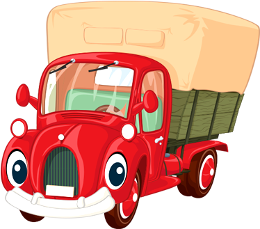 While Playing 60 Different Transportation Puzzles Some - Truck Cartoon Vector (378x514)