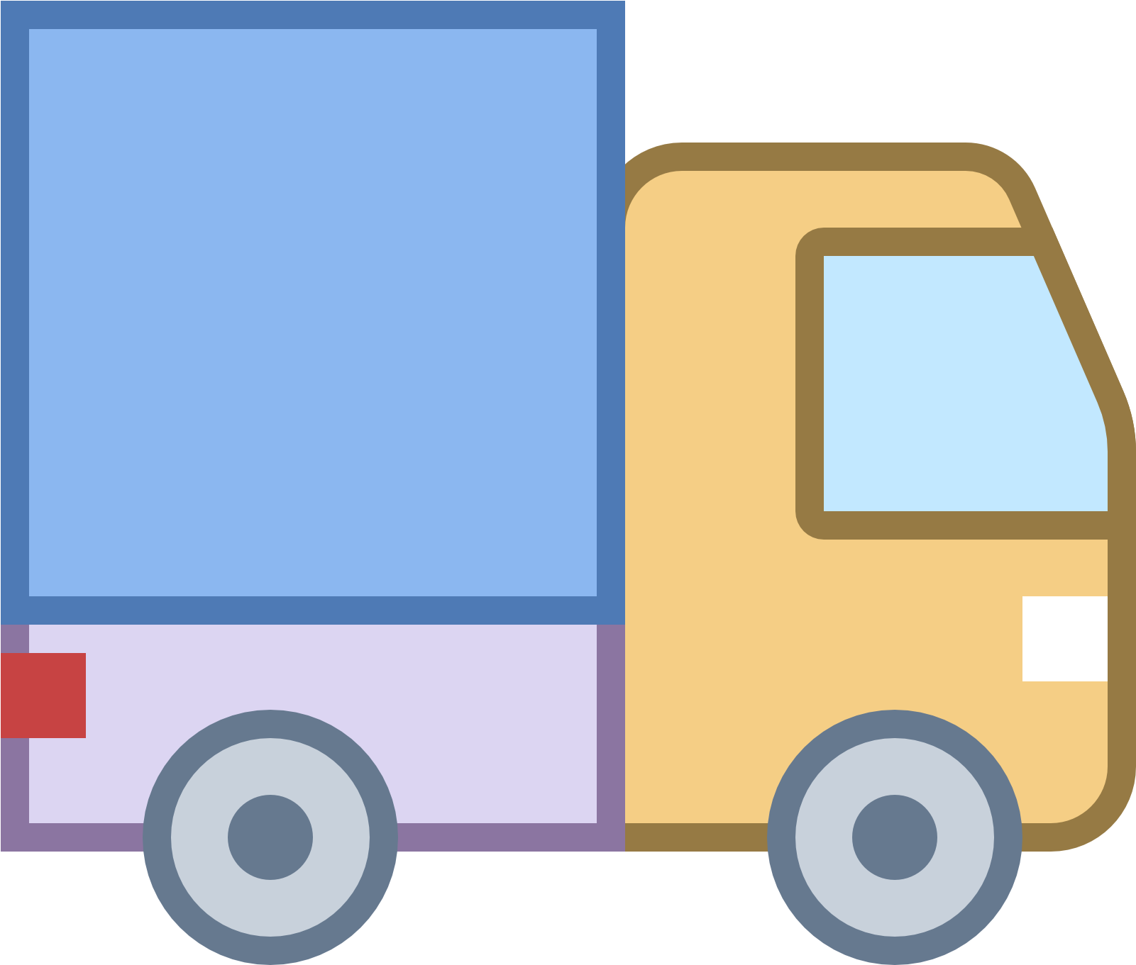 Small Truck Color Icon Png Clipart - Microsoft Word (1600x1600)