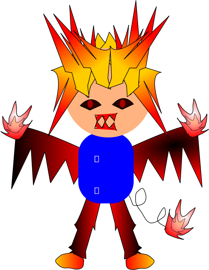 How To Set Use Fire Boy Icon Png - Boy With Fire Clipart (900x900)