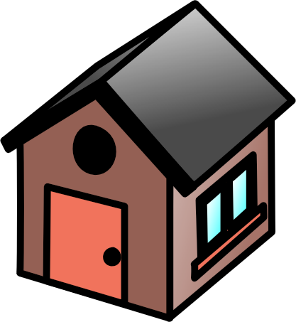 Free To Use & Public Domain Houses Clip Art - House Clip Art (417x453)