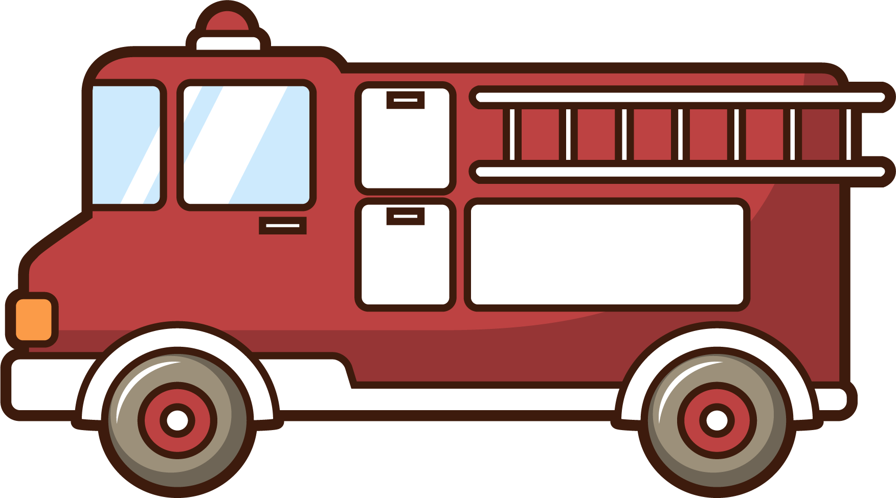 Car Motor Vehicle Fire Engine Firefighter Drawing - سيارة اطفاء الحريق كرتون (1752x975)