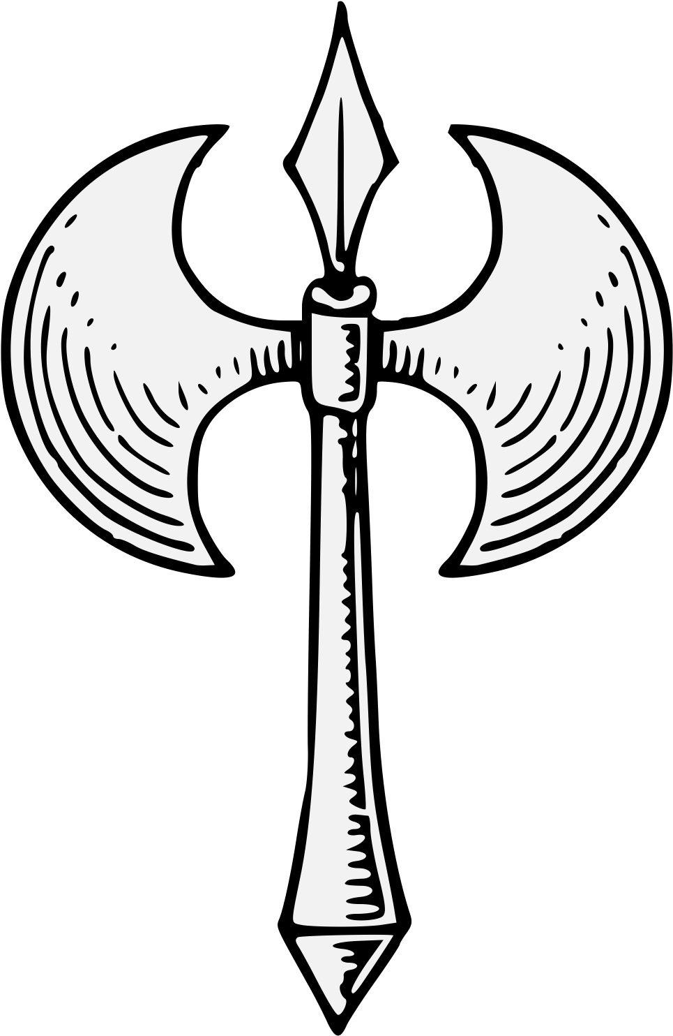 Axe - Double Headed Axe Png (994x1489)