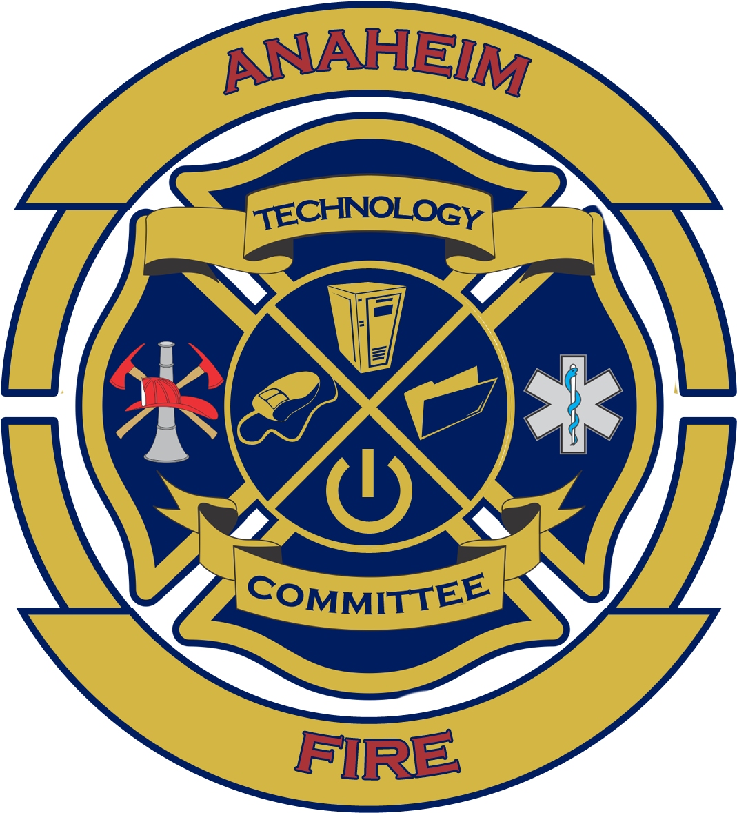 Another Version Of The Fire Department Technology Logo - Fraternal Order Of Police (1200x1200)
