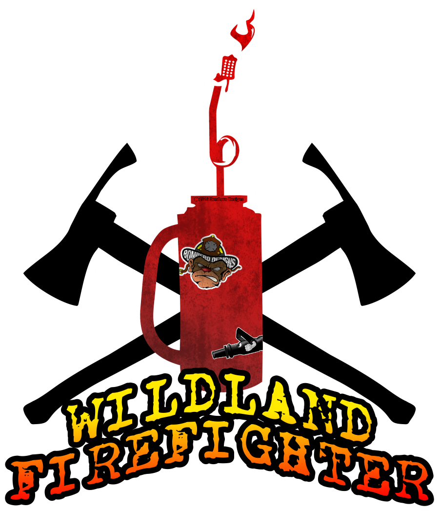 Wildland Firefighter Sticker We Love Wildland Firefighters - Crossed Pulaski's (900x1047)