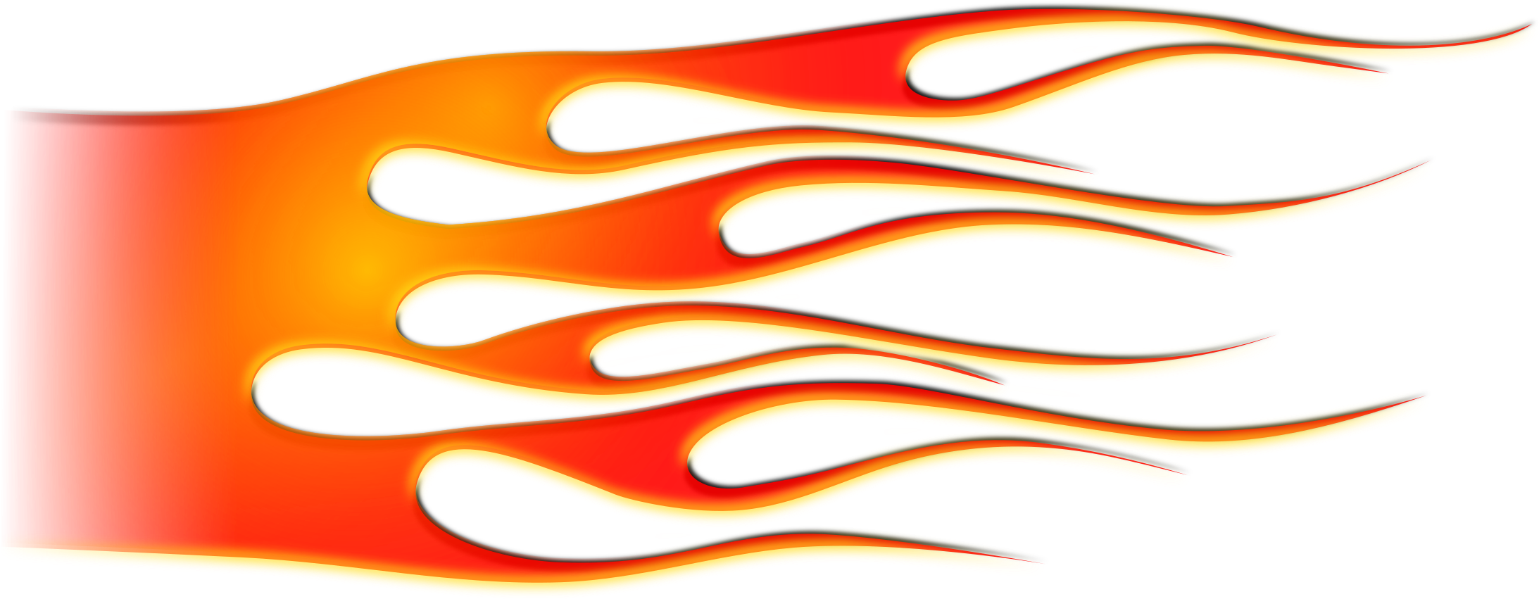 Big Image - Hot Rod Flames Png (2400x1043)