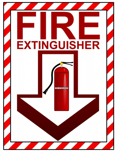 Fire Extinguisher Sign - 3 Months Free Management (386x500)