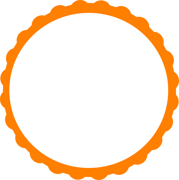 Circular - Round Scalloped Border Png (594x600)