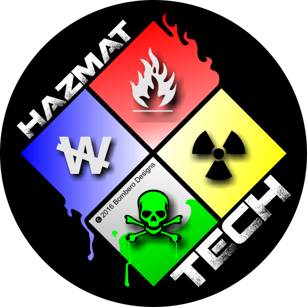 Hazmat Tech Sticker - Firefighter (600x600)