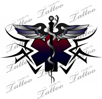 Ems Tattoo, I Would Definitely Consider This One - Medical Tribal Tattoo Designs (400x400)