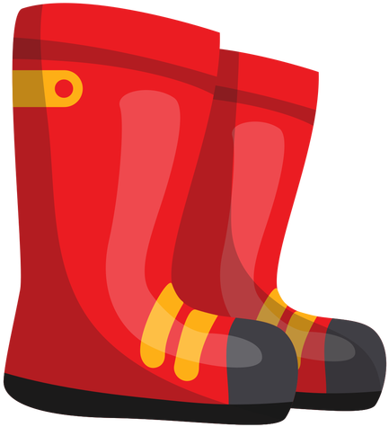 Firefighter Boots Illustration Transparent Png - Firefighter Boots Clipart (512x512)