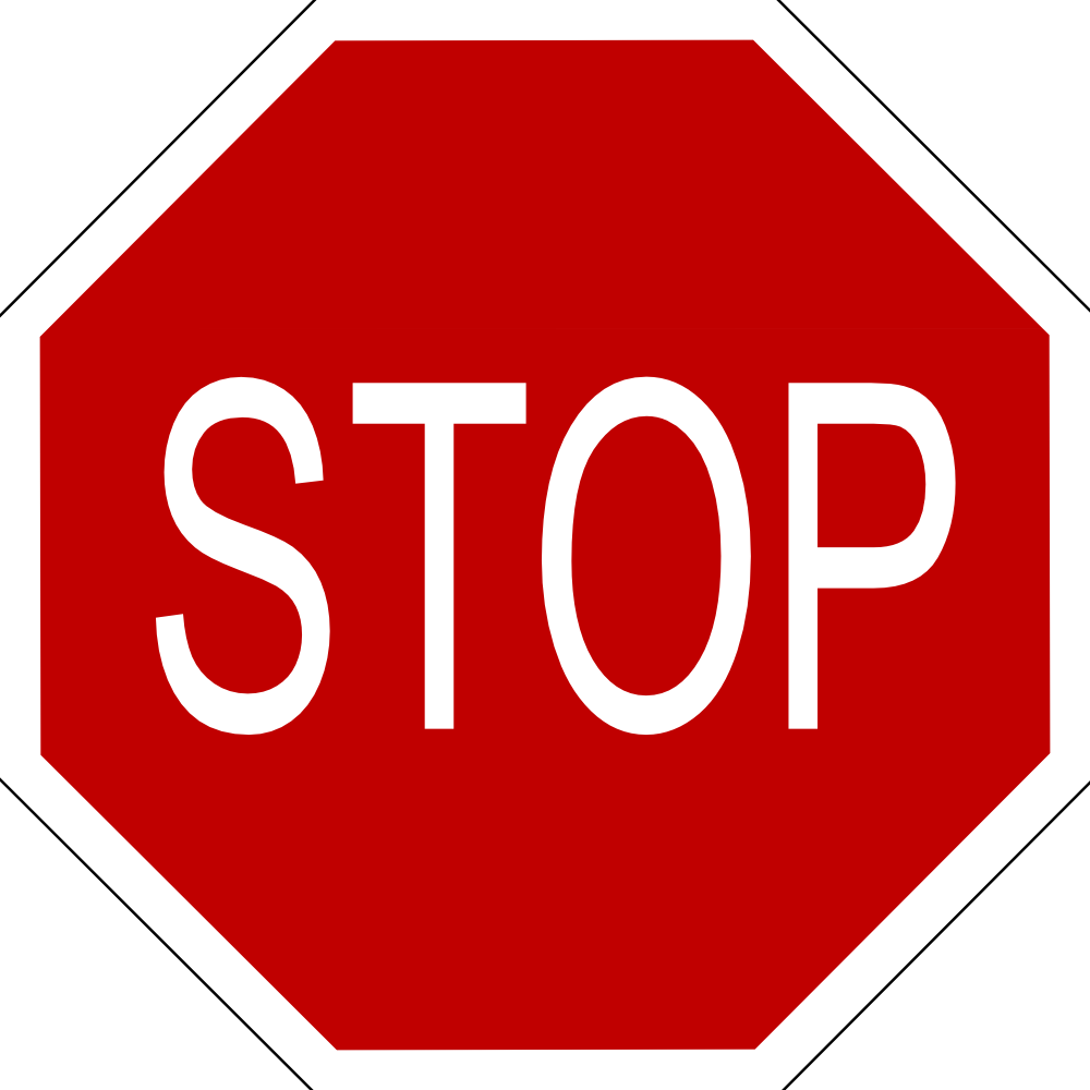 Do Not Enter Sign Clip Art - Green Stop Sign Png (1000x1000)