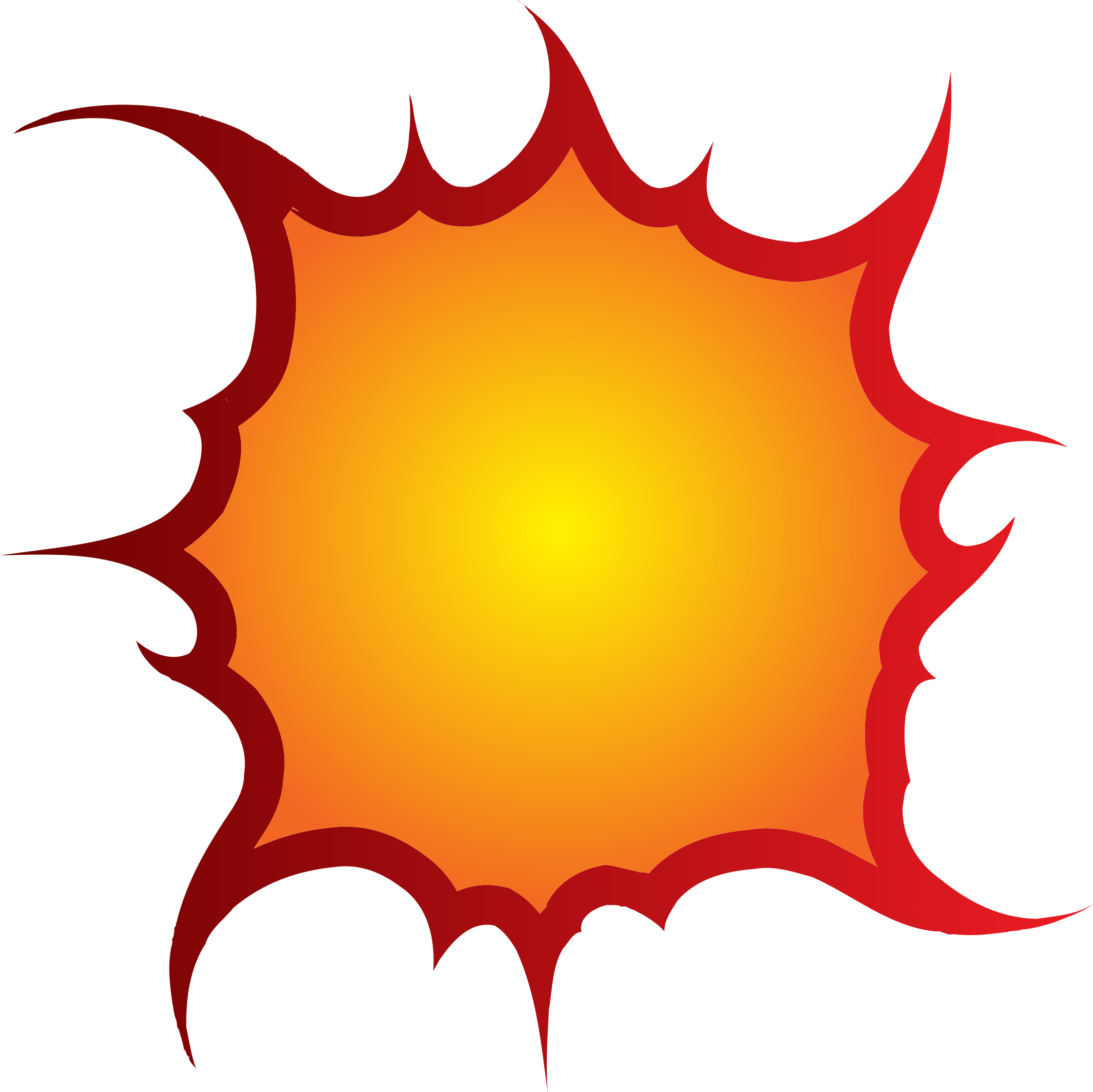 Explosion Fire Clipart - Fireball Clipart (2249x2248)