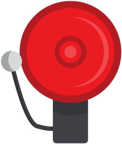 Firefighter Alarm Bell Illustration Transparent Png - Alarma Png (512x512)