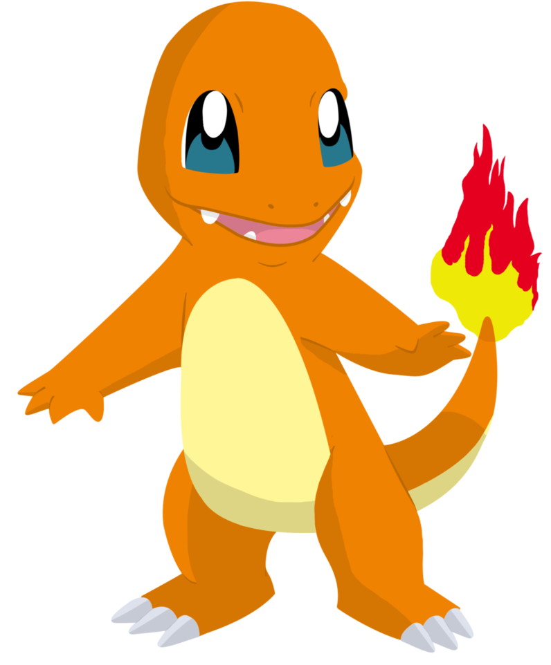 Charmander Fire Clipart - Charmander Cartoon (795x1006)