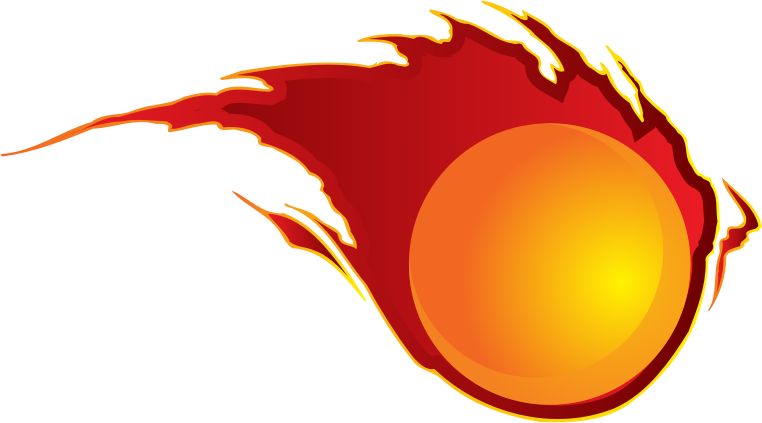 Clipart Raseone Fireball - Fire Ball Clip Art (1353x750)