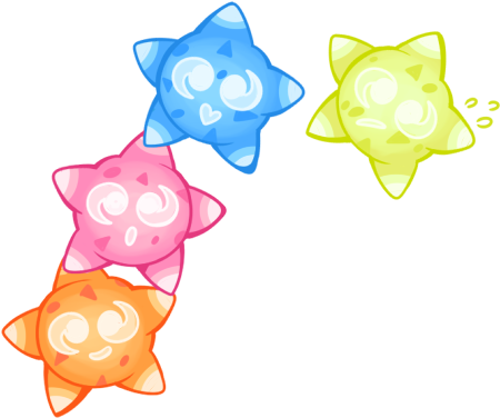Meteor Clip Art Free - Star Pokemon Alola (455x390)