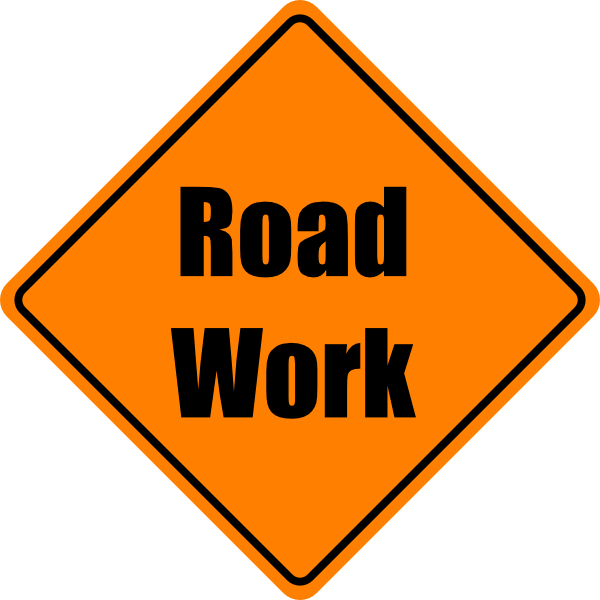 Image Result For Construction Clip Art - Road Work Ahead Sign (800x800)